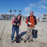 Beach cleanup with colleagues from Rozalia Project and Wisconsin Sea Grant. Cleanup was hosted by I Love a Clean San Diego