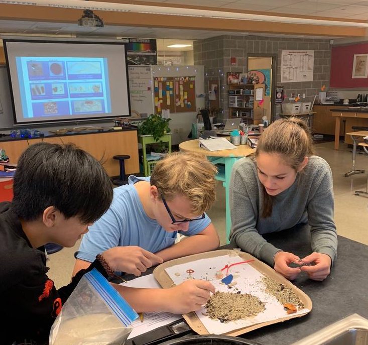 Portsmouth MIddle School microplastics activity