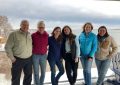 Project partners gathered for a meeting in spring 2023. L-R: Buzz Scott, OceansWide; Laura Ludwig, CCS; Jen Kennedy, Blue Ocean Society; Caitlin Townsend, Net Your Problem; Erin Pelletier, GOMLF; Ashley Sullivan, Rozalia Project.
