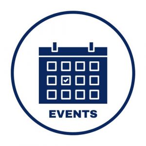 A calendar icon with the word Events underneath