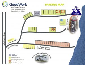 Carey Cottage Parking map, showing places to park near Carey Cottage at Creek Farm